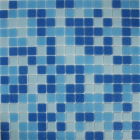 Mozaika sklo bazénová 20/327x327 modromodrá